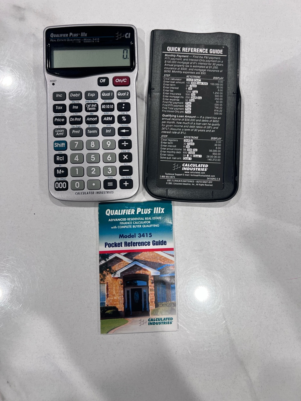 Calculated Industries Qualifier Plus IIIx 3415 Financial Calculator